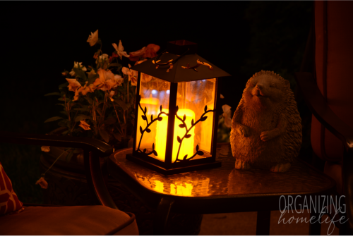 Lantern Decor on the Patio