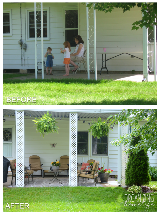 Updating the Patio - Before and After