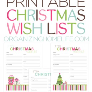 Free Printable Christmas Wish Lists