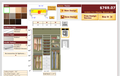 EasyClosets Master Closet Option 1