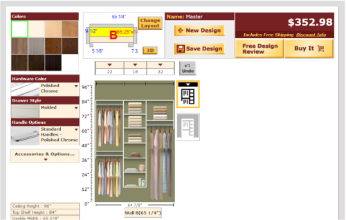 EasyClosets Master Closet Option