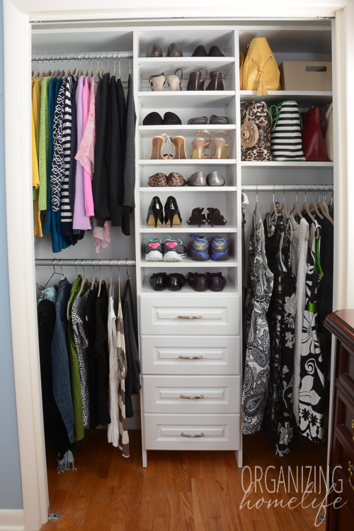 Master Bedroom Closet Organization - Her Closet