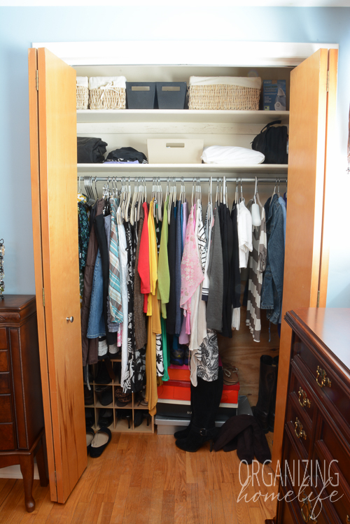 Master Bedroom Closet Disorganization and the Solution