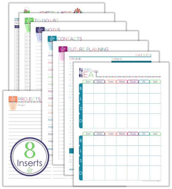 Printable Calendar Planning Inserts