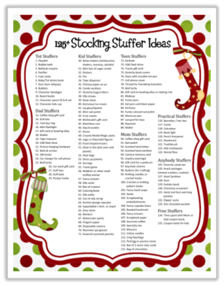 Stocking Stuffer Ideas for Mom, Dad and Baby