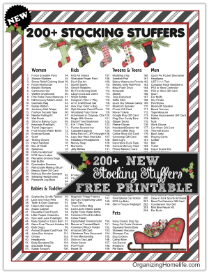 200+ Stocking Stuffer Ideas for Men, Women, Teens, Kids & More! So many NEW, practical & fun ideas! 