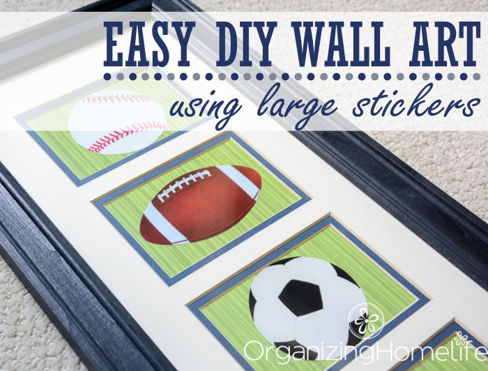 DIY Wall Art Using Stickers