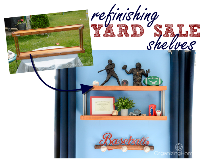 Refinishing Yard Sale Shelves