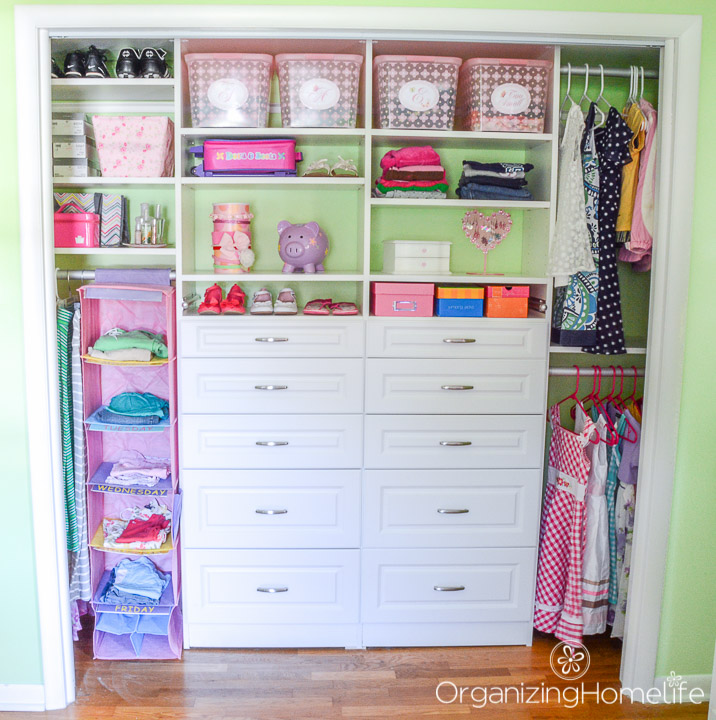 Shared Kids Room Closet Reveal