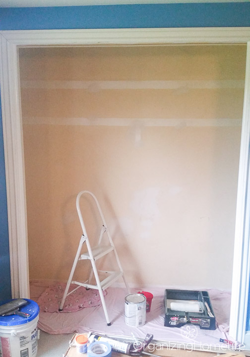 closet painting prep