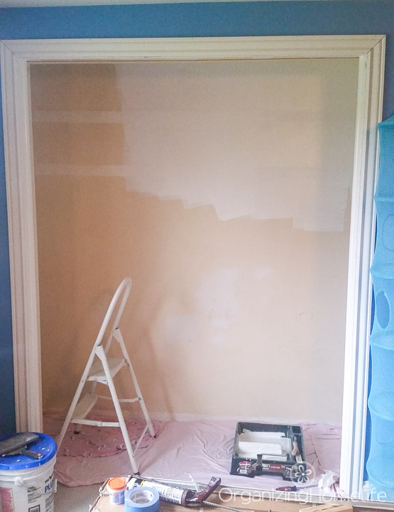 closet being painted