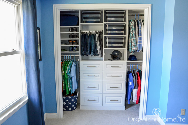 Organizing a Tween Boy's Closet