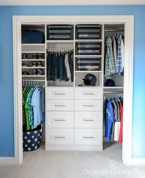 Tween Boy's Closet Reveal EasyClosets Review