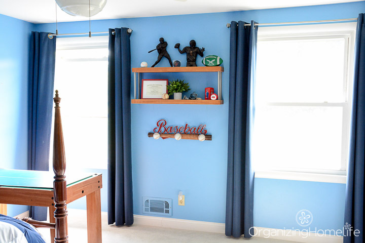 diy shelves for boys room