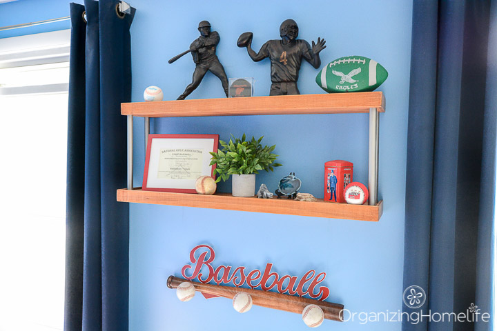 shelf for boys room