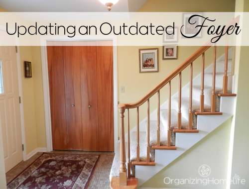 Updating an Outdated Foyer | Organizing Homelife