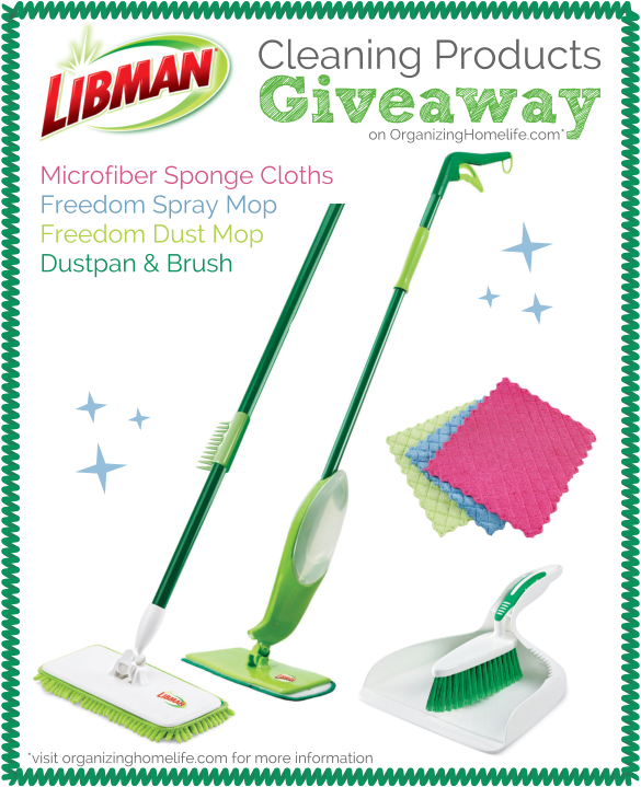 Libman Cleaning Products Giveaway on Organizing Homelife