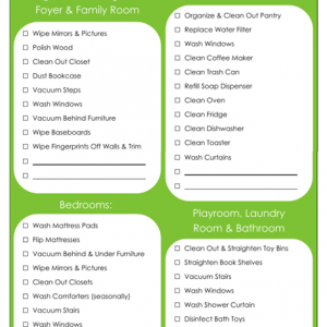 31 Days of Home Management Binder Printables: Day #5 Monthly Zones Chore Schedule