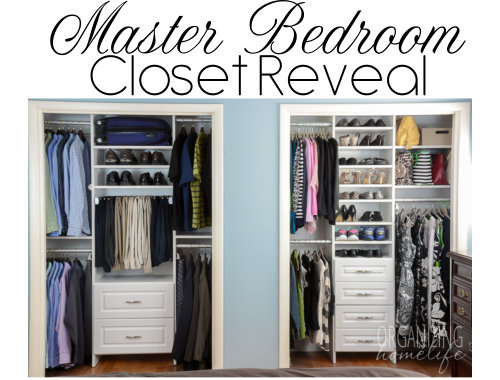 Master bedroom clearance closet organizer