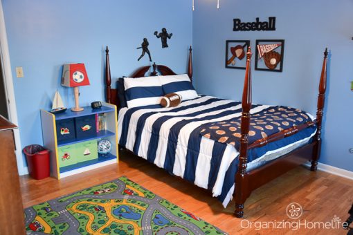 Updating a Little Boy's Room to a Tween Room - Organizing Homelife