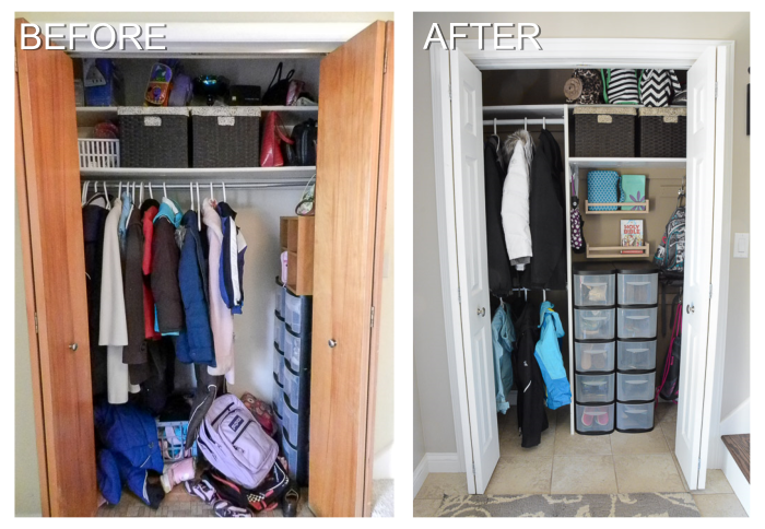 Before and After Closet Organization | Organizing Homelife